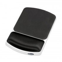 Fellowes Gel Wrist Rest and Mouse Pad - Graphite/Platinum (91741)