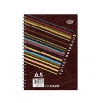 FIS A5 Side Spiral Notebook, 70Sheets (FSNBSA570)