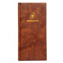FIS Address Book, 115 x 240 mm, Brown