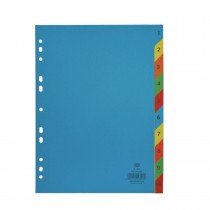 FIS Divider Manila Colored A4 With Numbers 1-10