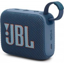 JBL Go4 Ultra-portable waterproof speaker with AURACAST, Powerful Audio, Dustproof, Wireless Bluetooth Streaming, 7 Hours of Playtime, Blue