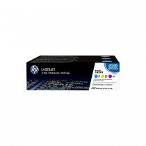 HP 125A Tri-Pack LaserJet Toner Cartridge (CF373AM)