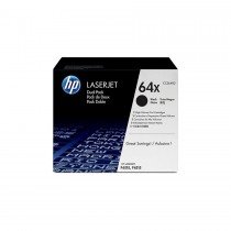 HP 64X 2-Pack High Yield Black LaserJet Toner Cartridges (CC364XD)