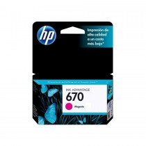 HP 670 Magenta Original Ink Advantage Cartridge (CZ115AL)