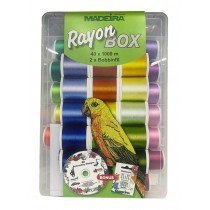 Madeira Rayon Softbox Embroidery Thread, 40 x 1000m, Multicolour