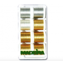 Madeira Heavy Metal 8014 Embroidery Thread Box Assortment with 8 Metallic Spools of 100 m