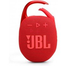 JBL Clip 5 Ultra-portable waterproof speaker with AURACAST, Powerful Audio, Dustproof, Wireless Bluetooth Streaming, 12 Hours of Playtime, Red