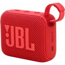 JBL Go4 Ultra-portable waterproof speaker with AURACAST, Powerful Audio, Dustproof, Wireless Bluetooth Streaming, 7 Hours of Playtime, Red