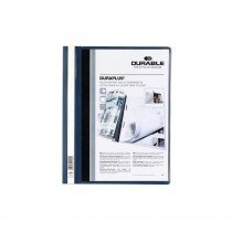 Durable DURAPLUS Presentation Folder with cover pocket, A4, Blue