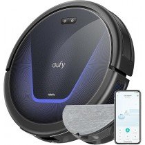 Anker Eufy G50 Hybrid Robot Vacuum with Mop, 4,000 Pa Strong Suction, Dynamic Navigation, Roller Brush, Ideal for Pet Hair, Hard Floor Only, Black 