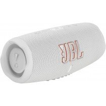 JBL Charge 5 Portable Waterproof Speaker with Powerbank, White