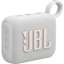 JBL Go4 Ultra-portable waterproof speaker with AURACAST, Powerful Audio, Dustproof, Wireless Bluetooth Streaming, 7 Hours of Playtime, White