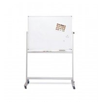 Magnetoplan Double Side Mobile White Board, 150x100 cm