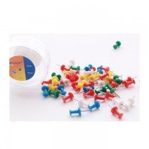 Modest Assorted Colors Push Pin 50/box