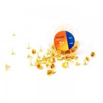 Modest Golden Color Thumb Tacks 100/pack