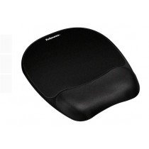 Fellowes Memory Foam Wrist Support With Mouse Pad - Black