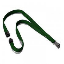 Durable Textile Lanyard 15 mm Dark Green 812732