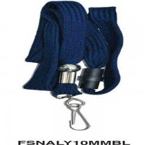FIS Name Badge Lanyrad With Metal Hook FSNALY10MMBL