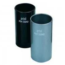 Deli 907 Plastic Pen Stand  Round  Black