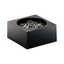 Durable Paper Clip Dispenser CUBO, Black