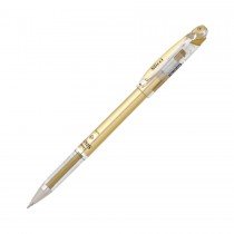 Pentel BG208M Slicci Metallic Gel Roller  0.8mm  Gold (Pack of 12)
