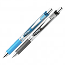 Pentel BL77 Energel Xm Retractable Rollerball Pen  0.7mm  Blue & Black (Pack of 2)