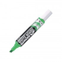 Pentel MWL6 Maxiflo Chisel Tip White Board Marker  Green (Pack of 12)