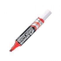 Pentel MWL6 Maxiflo Chisel Tip White Board Marker  Red (Pack of 12)