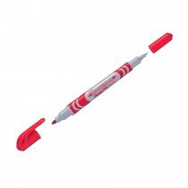 Pentel N65W Twin Tip Permanent Marker  Red