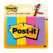 3M PostIt Page Markers Ultra Colors 6714AU 4 PadsPack 50 SheetsPad