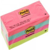 3M PostIt Neon Color 653AN 15inx2in 12padspack