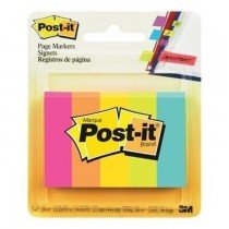 3M PostIt Page Ultra Markers Ultra Colors 6705AN 5 PadsPack 100 SheetsPad