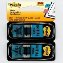 3M PostIt Flags Initial here 680IH2 50 FlagsDispenser 2Pack