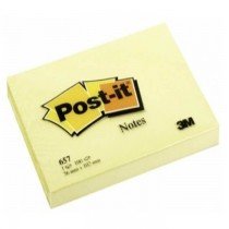 3M PostIt Notes Canary Yellow 657 3inx4in