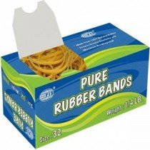 FIS FSRB32 Pure Rubber Bands  32 Size 14 LB Box of 10