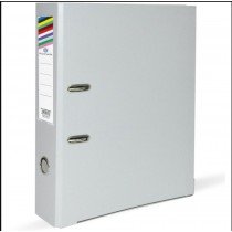 FIS PP Lever Arch Box File A4 Broad 8cm (3inch) Unfix Grey - FSBF8A4PGY (Box/50Pc)