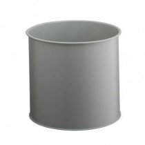 Durable Waste Basket Metal Round  15 litres  Grey