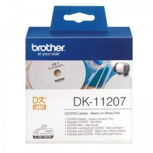 Brother DK-11207 - 58mm diameter CD / DVD Labels (100/Roll)