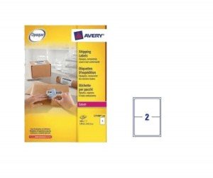Avery L7168 Address Labels 199.6 x 143.5mm, White, 100sheets/pack