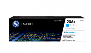 HP 206A Cyan Original LaserJet Toner Cartridge, W2111A