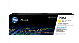 HP 206A Yellow Original LaserJet Toner Cartridge, W2112A