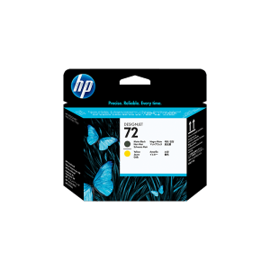 HP 72 Matte Black and Yellow Printhead (C9384A)