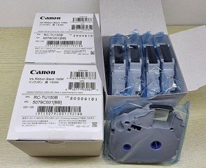 Canon RC-TU150B Ink Ribbon MK3000/MK5000 Cable ID Printer Black 150Mtr