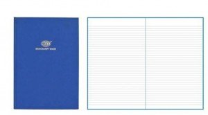 Ruled Manuscript-Register Book 3QR 9x7"" 228x178 mm 144 Sheets