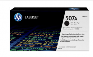 HP 507A Black Original LaserJet Toner Cartridge, CE400A