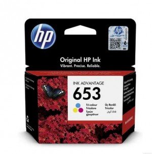 HP 653 Tri-color Original Ink Advantage Cartridge (3YM74AE)