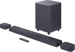 JBL Bar 800 5.1.2 Channel Soundbar with Detachable Speakers, Dolby Atmos Surround, PureVoice Technology, 720W Output Power, Built-In WiFi, Voice Assistant, 4K Vision, Black