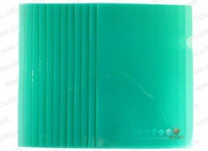 Atlas Clear L Folder F/S, 12/pack, Green