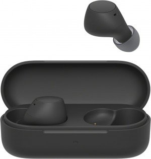 Sony WF-C510 Truly Wireless Earbuds, 22 hours battery life, Clearer hands-free calling, Multipoint Connection, Ambient Sound Mode, IPX4 Water Resistance, Black