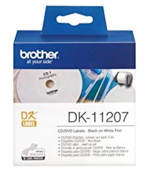 Brother DK11207 CD/DVD Label 58mmx58mmx100